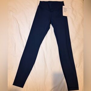 Lululemon Navy Blue Wunder Under SmoothCover HR Tight 28”